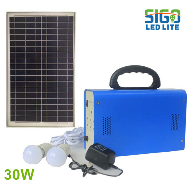 Sistema de luz solar para el hogar 30W.